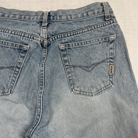 Vintage GUESS High Rise Tapered Leg Jeans Light Blue Wash Cotton Size 30 - Picture 4 of 15